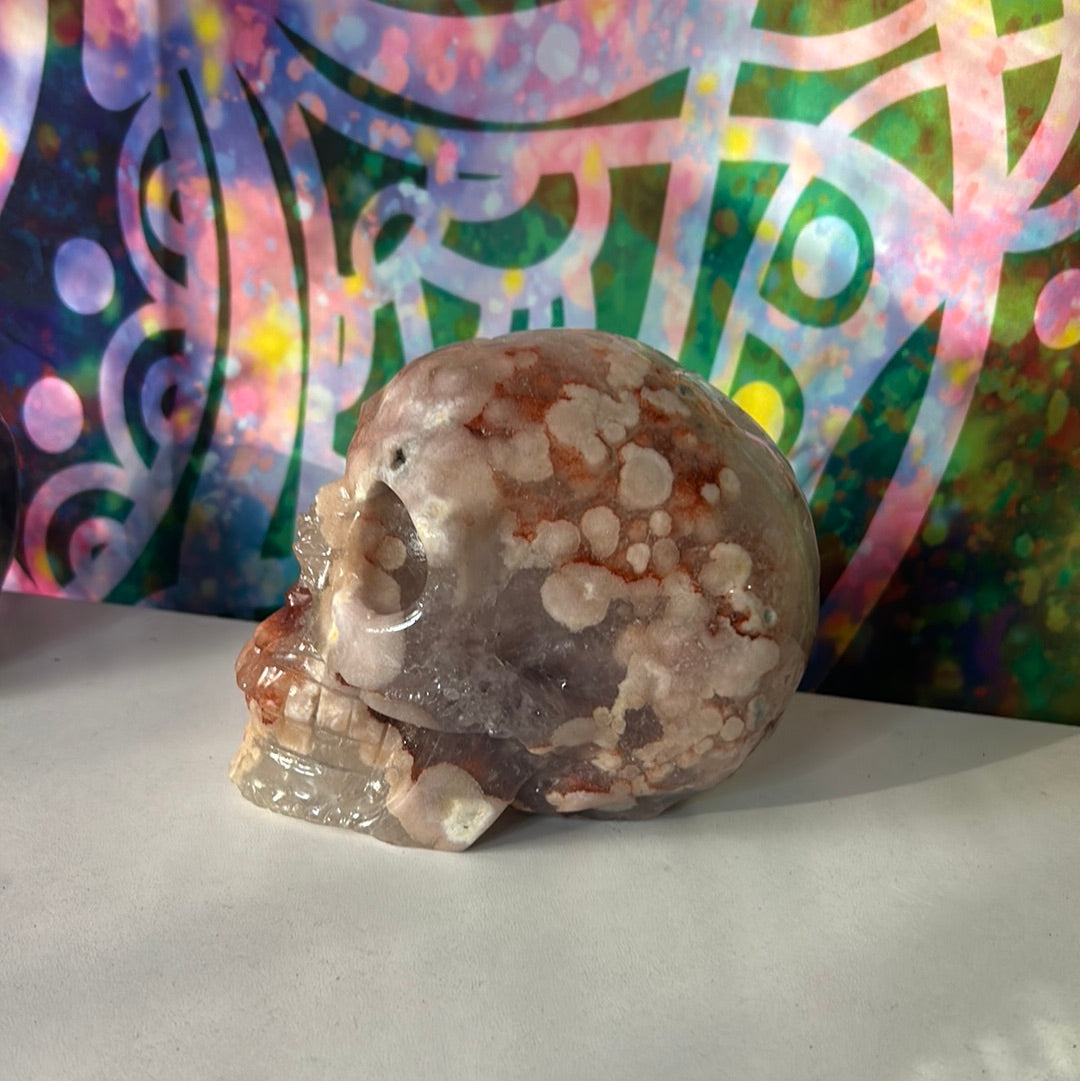 Pink Amethyst Skull