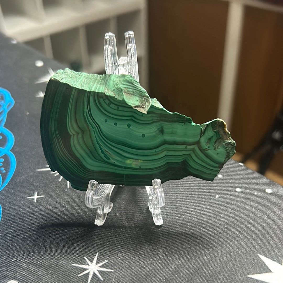 Malachite slab