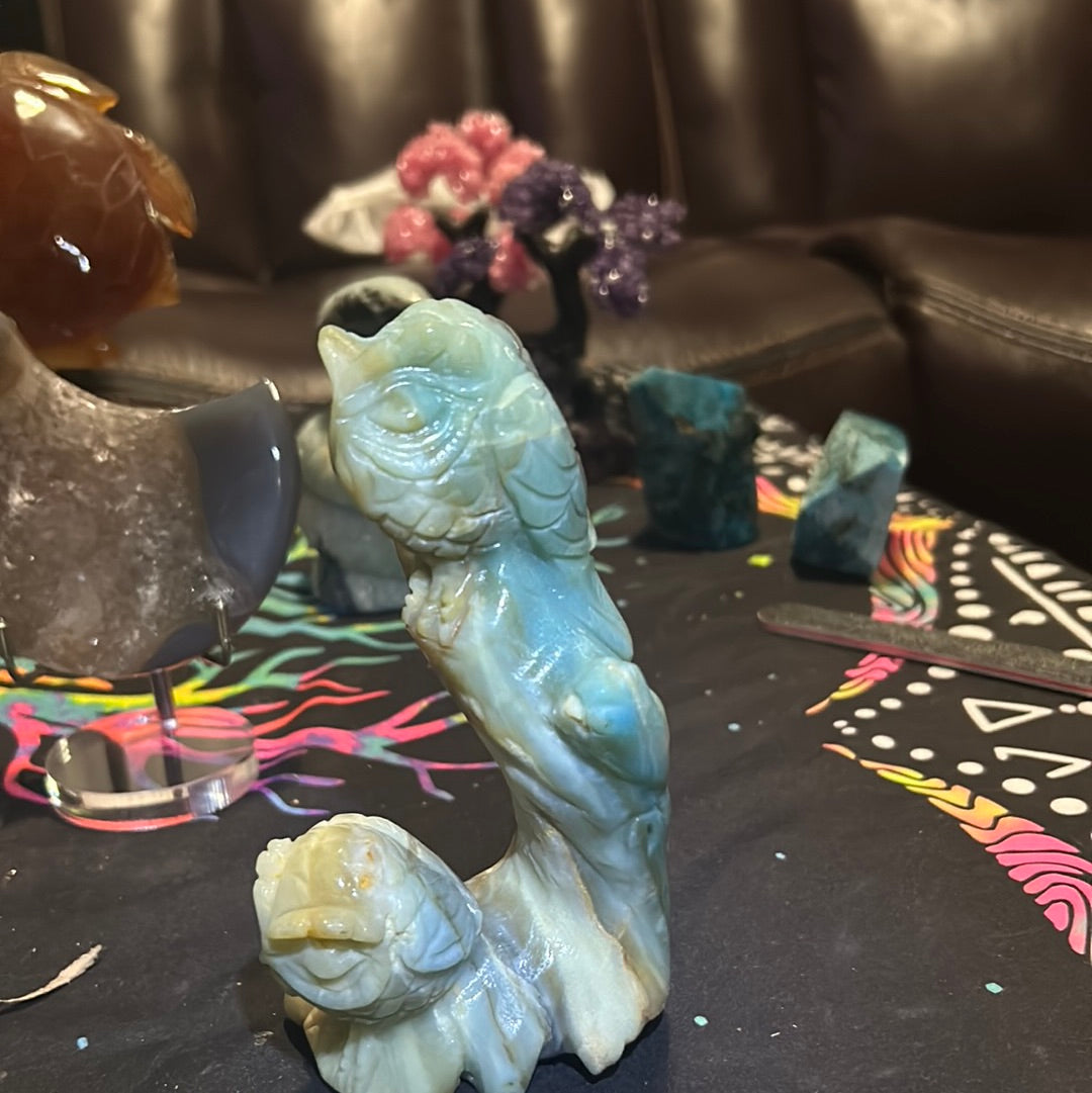 Caribbean calcite owls