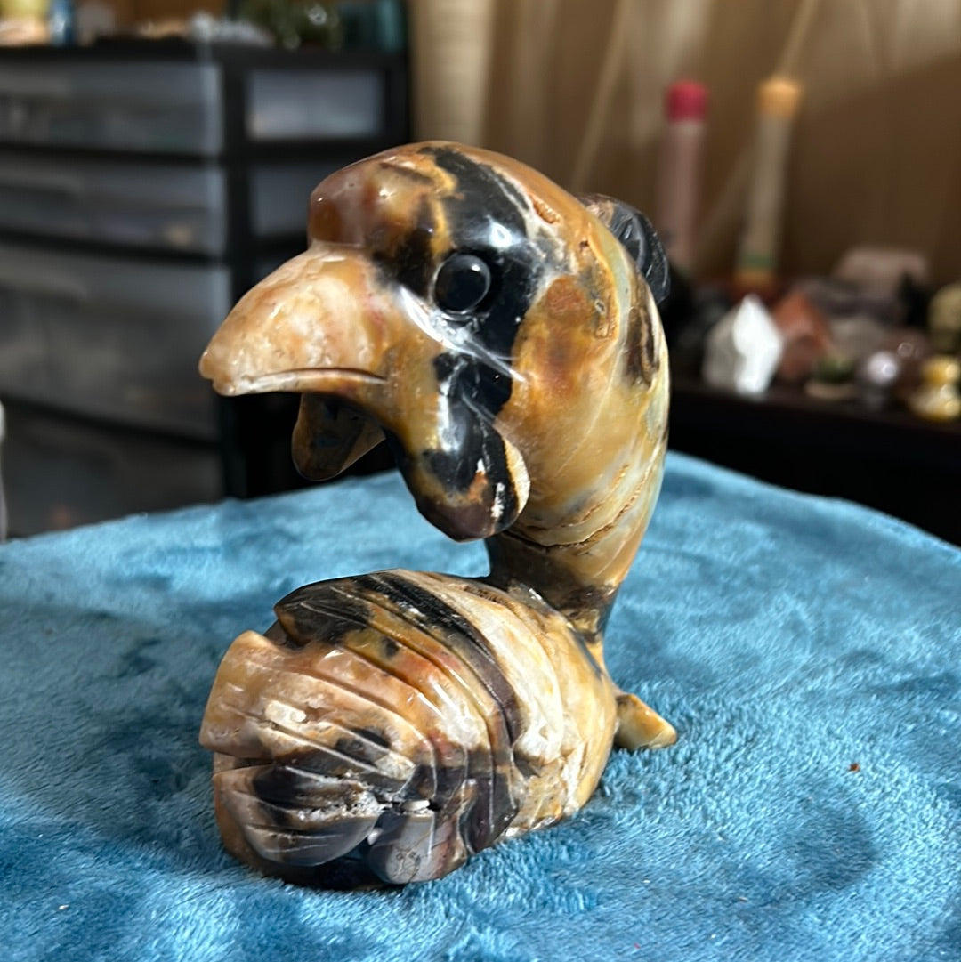 Caribbean calcite, dolphin