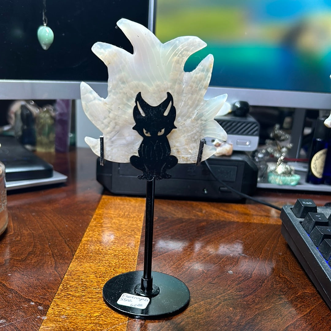 Flower Agate 9 Tail Fox