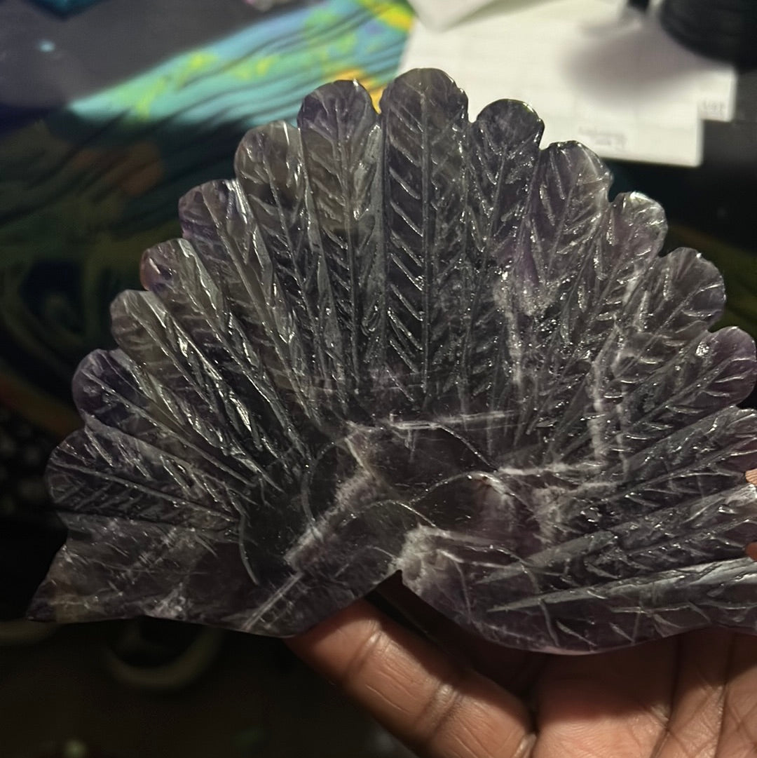 Amethyst, large, peacock wings