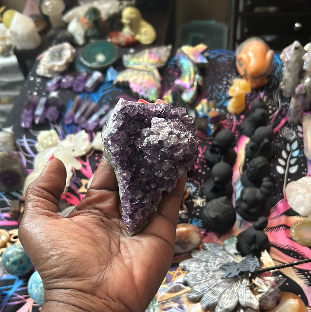 Amethyst Plate w/Flower