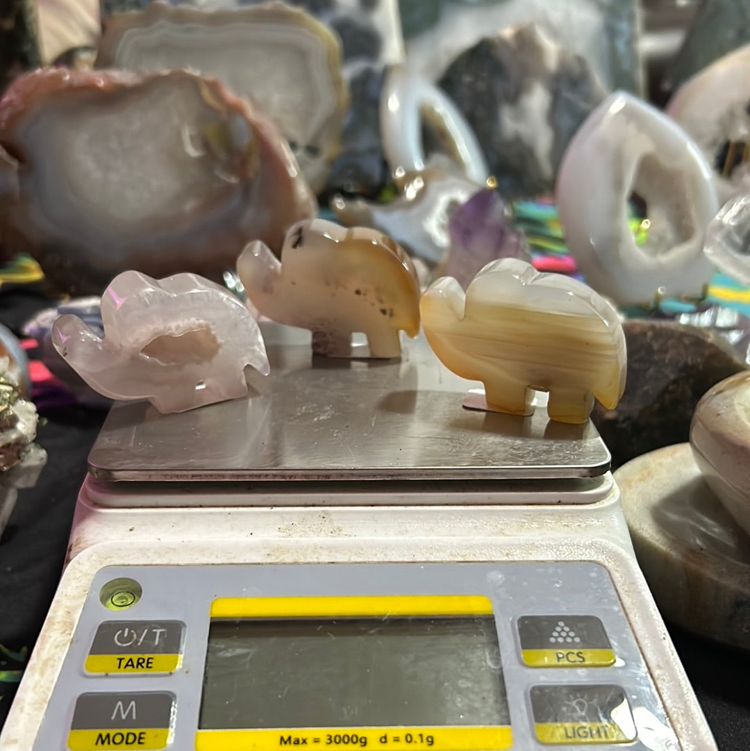 Agate Elephants