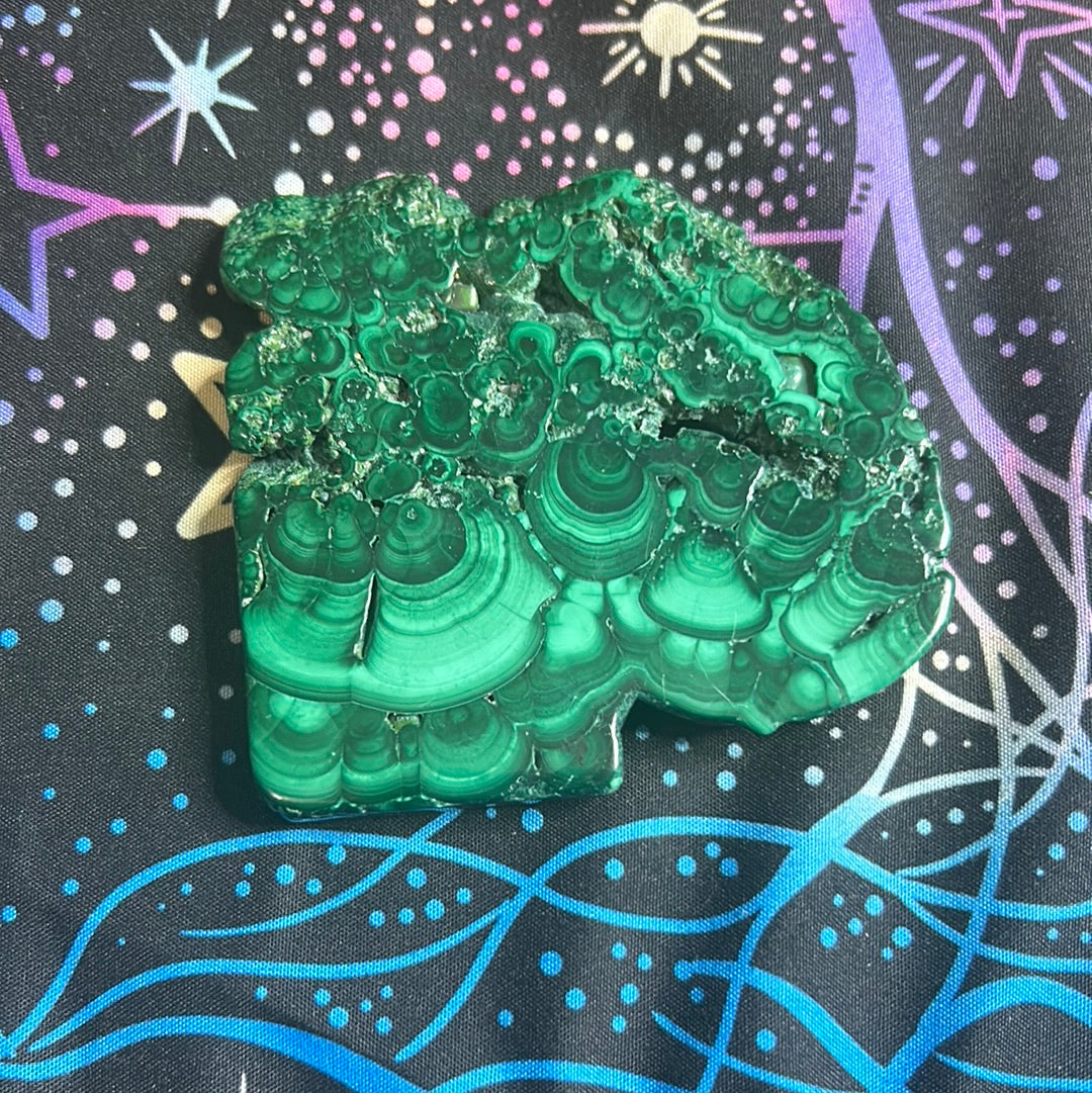 Malachite slab