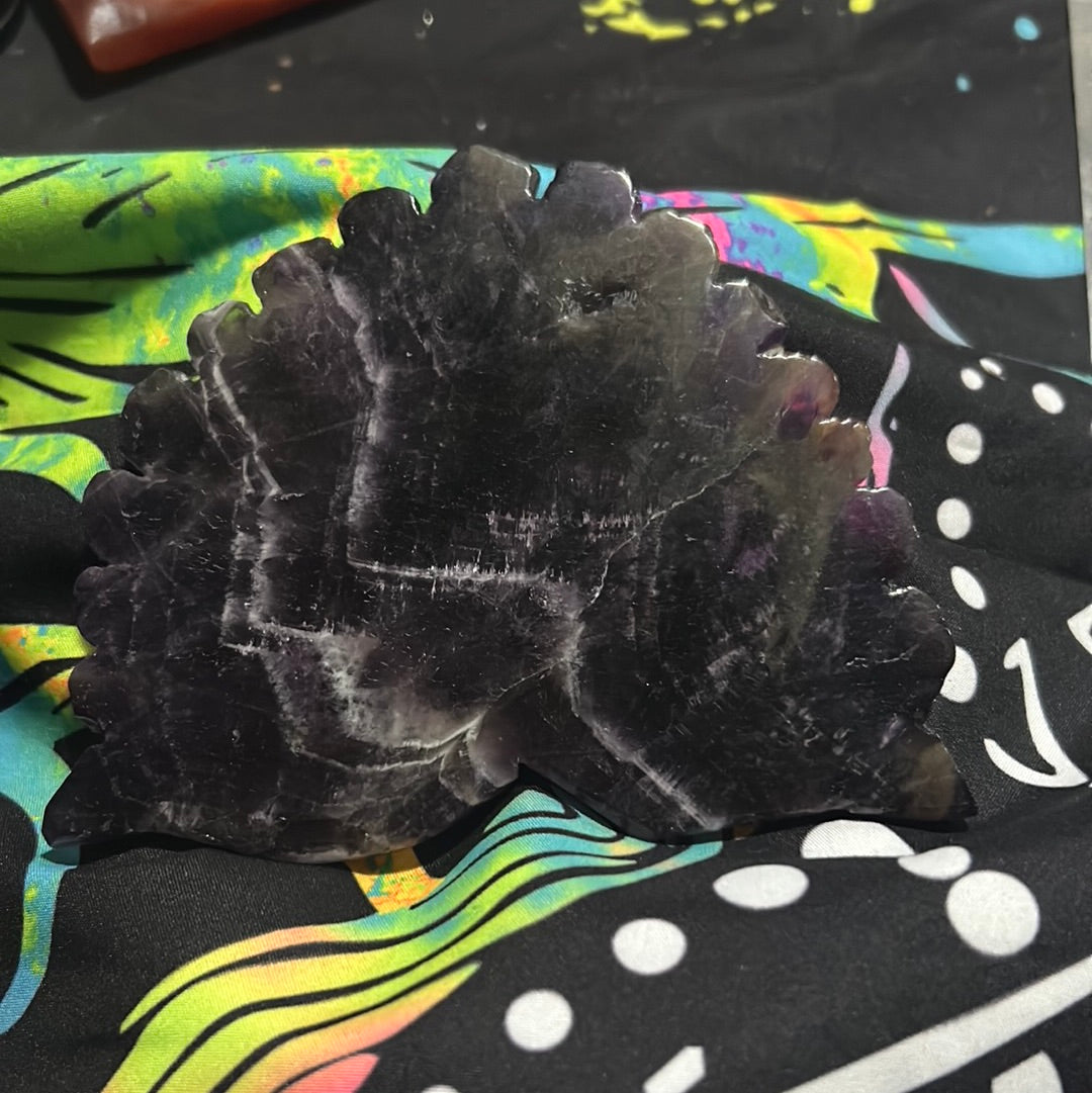 Amethyst, large, peacock wings