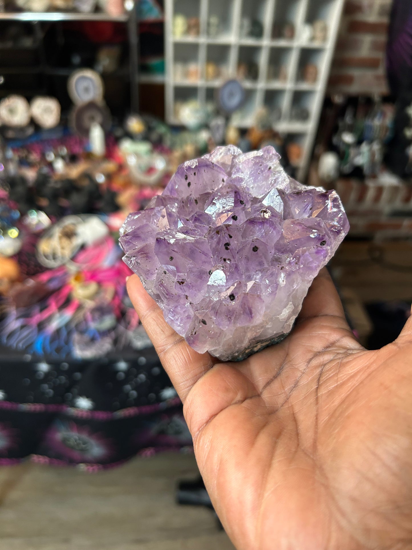 Amethyst w/ Epidote inclusions