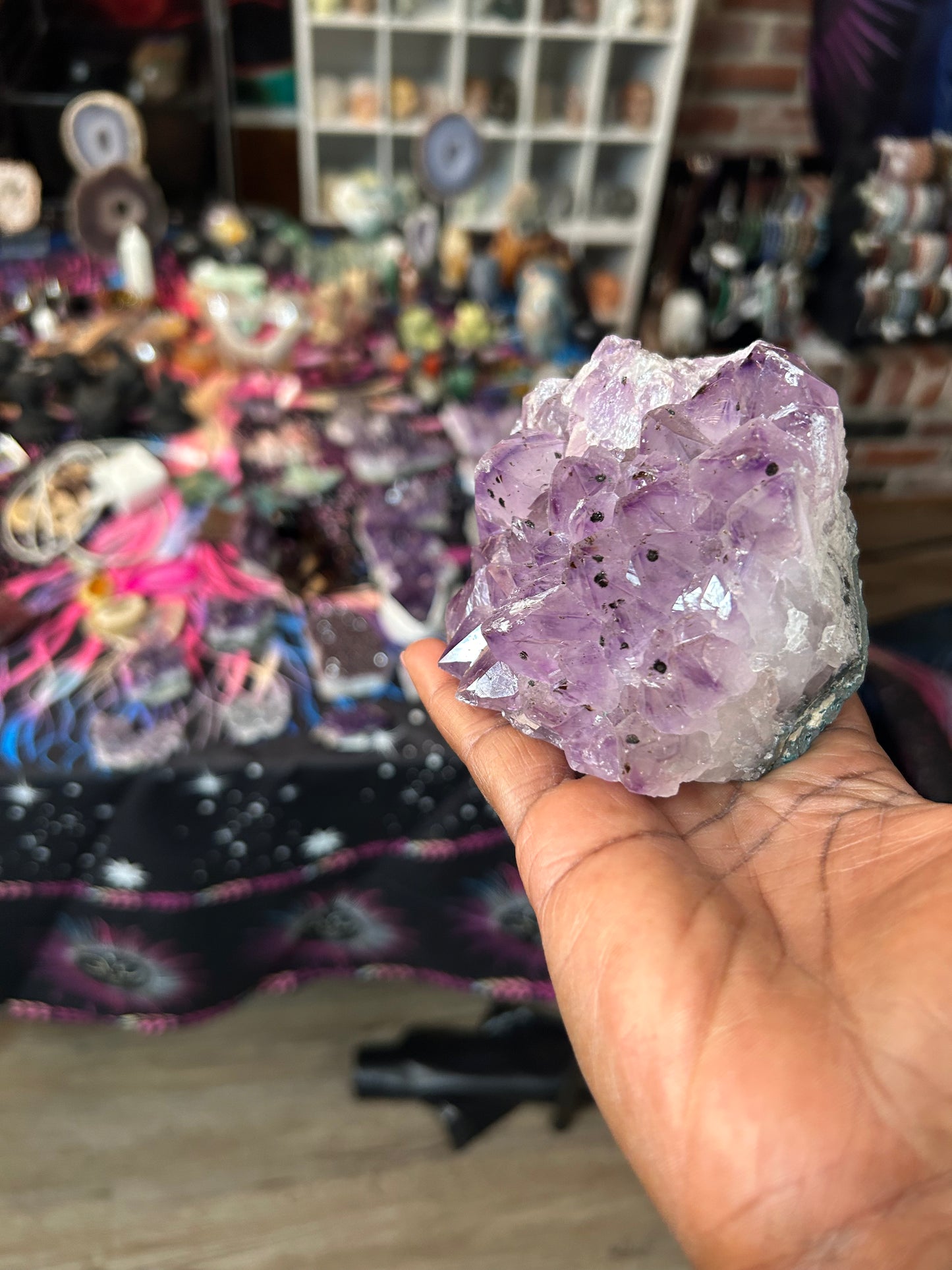 Amethyst w/ Epidote inclusions