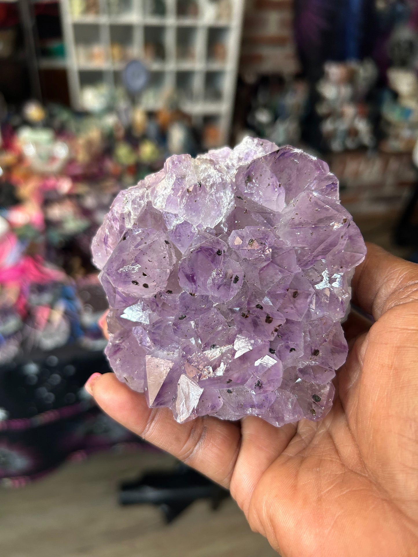 Amethyst w/ Epidote inclusions