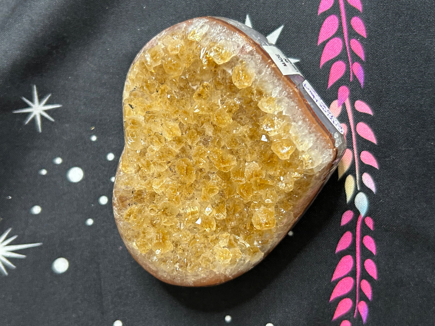 Beautiful, citrine heart