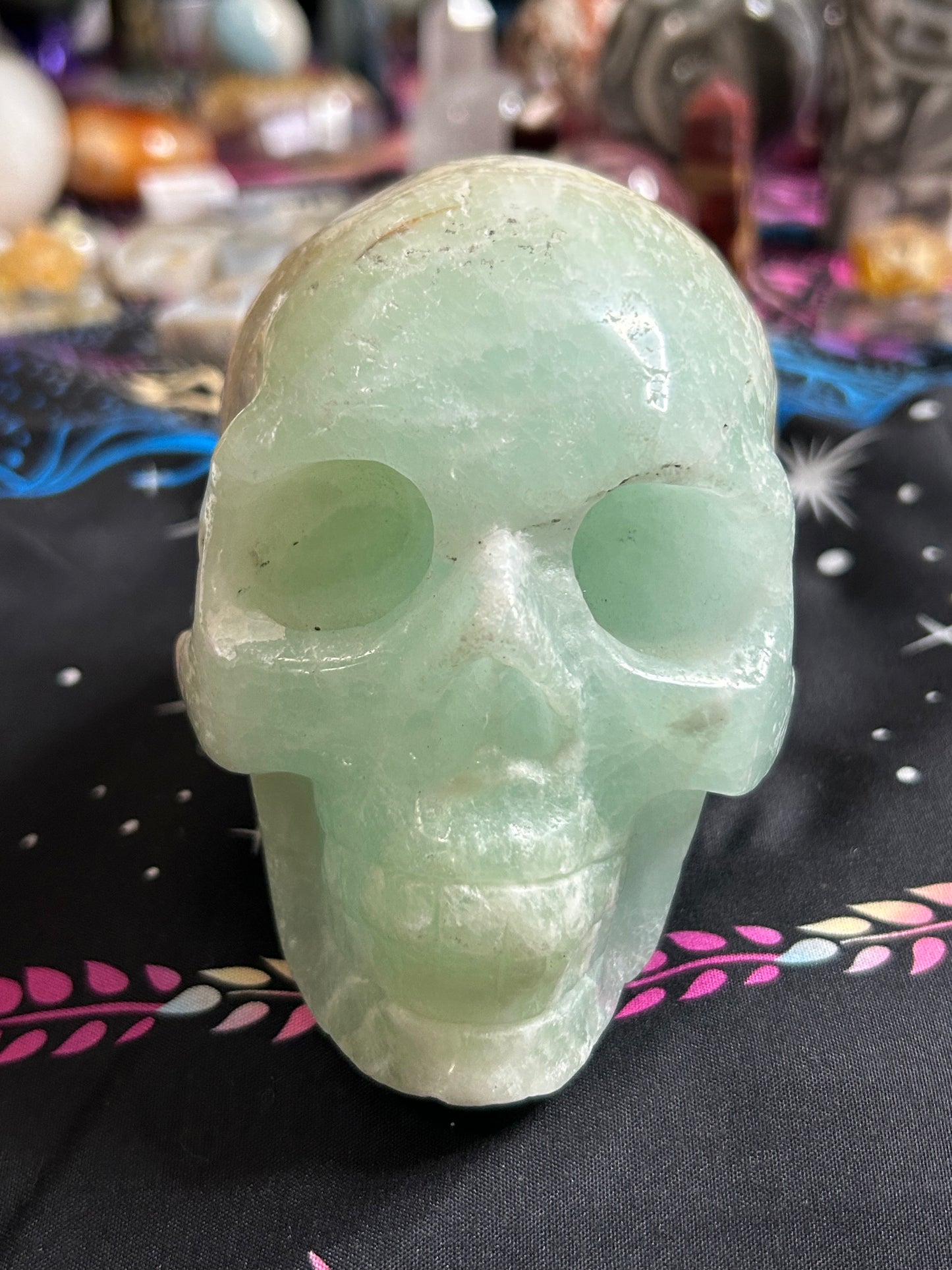 Caribbean calcite skull