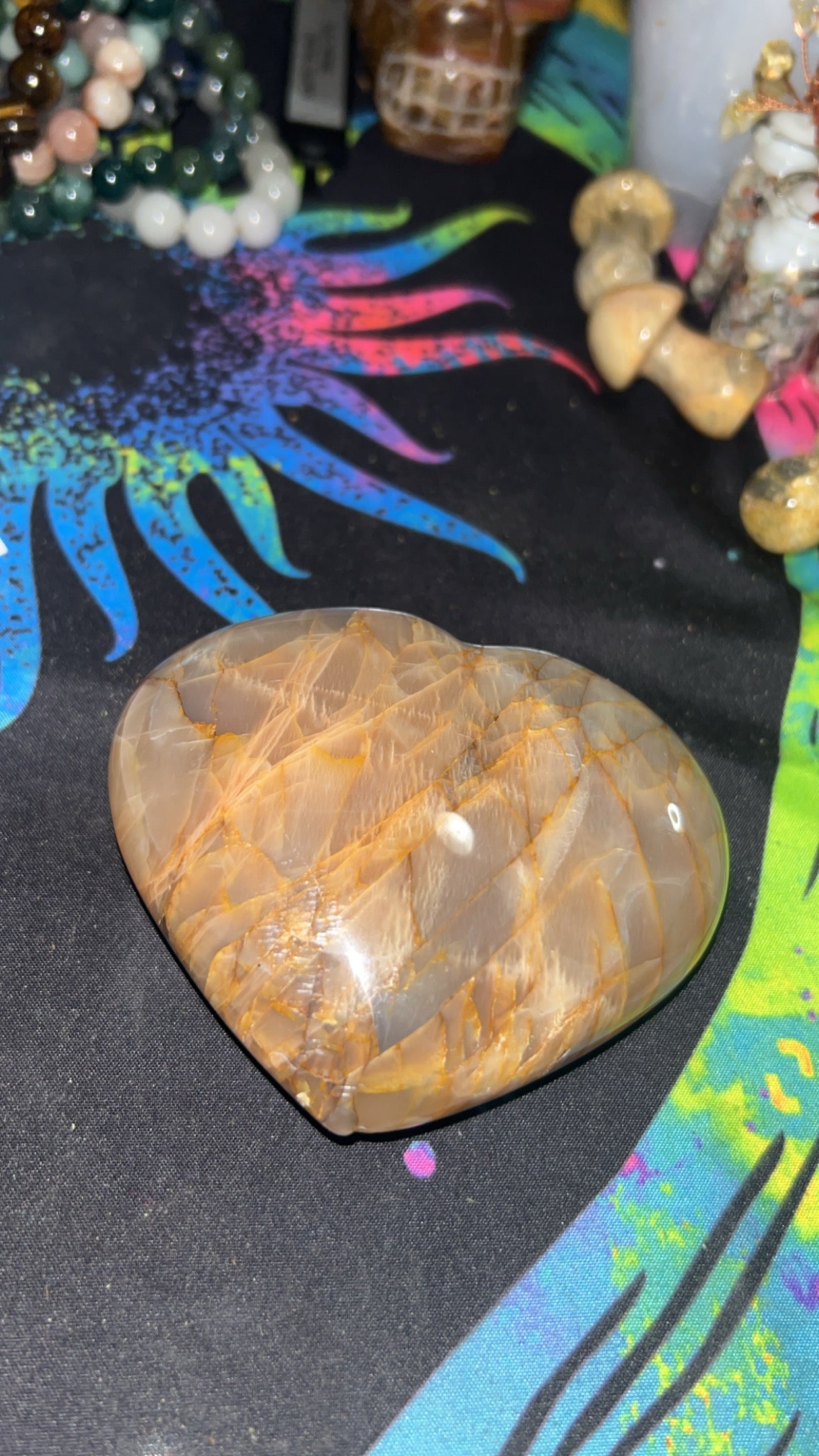 Moonstone heart