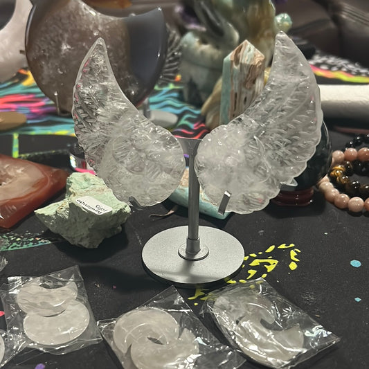 Clear quartz Angel wings